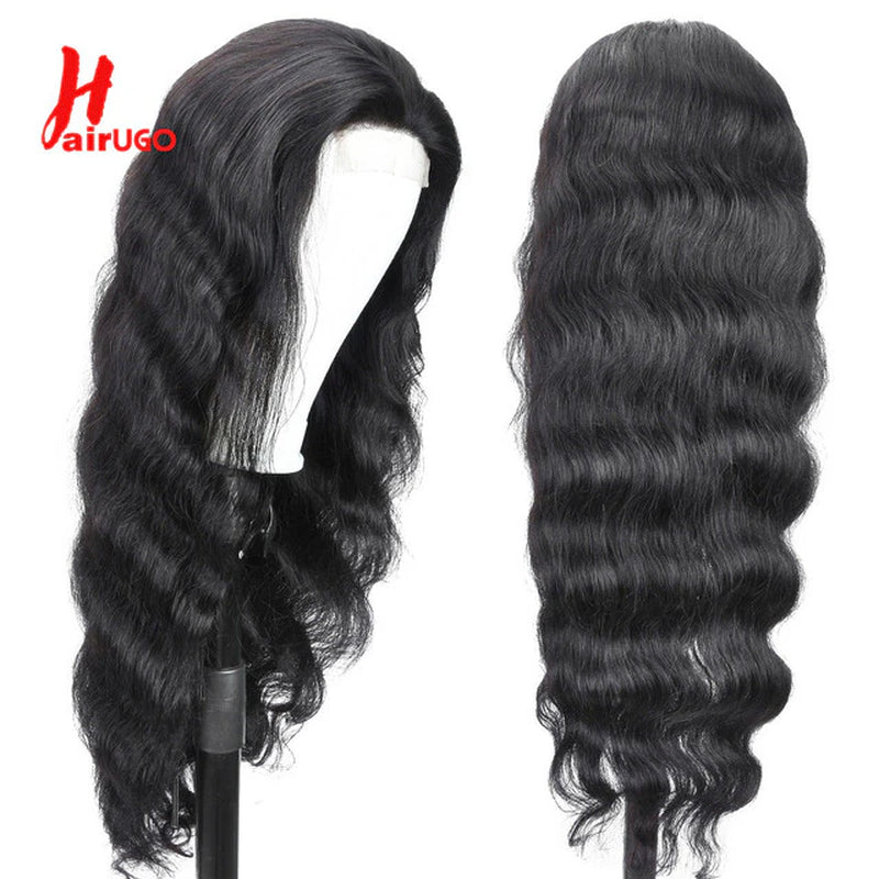 Honey Blonde 4X4 Lace Closure Wigs 27# Body Wave Lace Closure Human Hair Wigs Transparent Lace Wigs Pre Plucked Fast Shipping