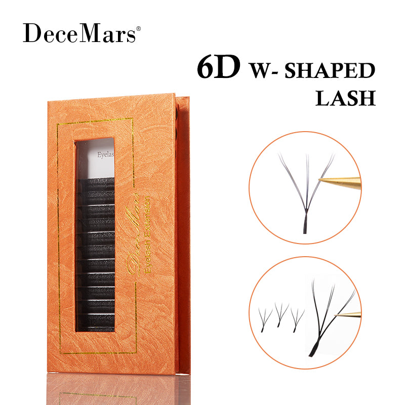 DeceMars 6D W shaped eyelash extension| |