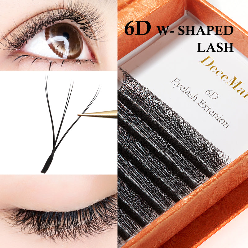 DeceMars 6D W shaped eyelash extension| |