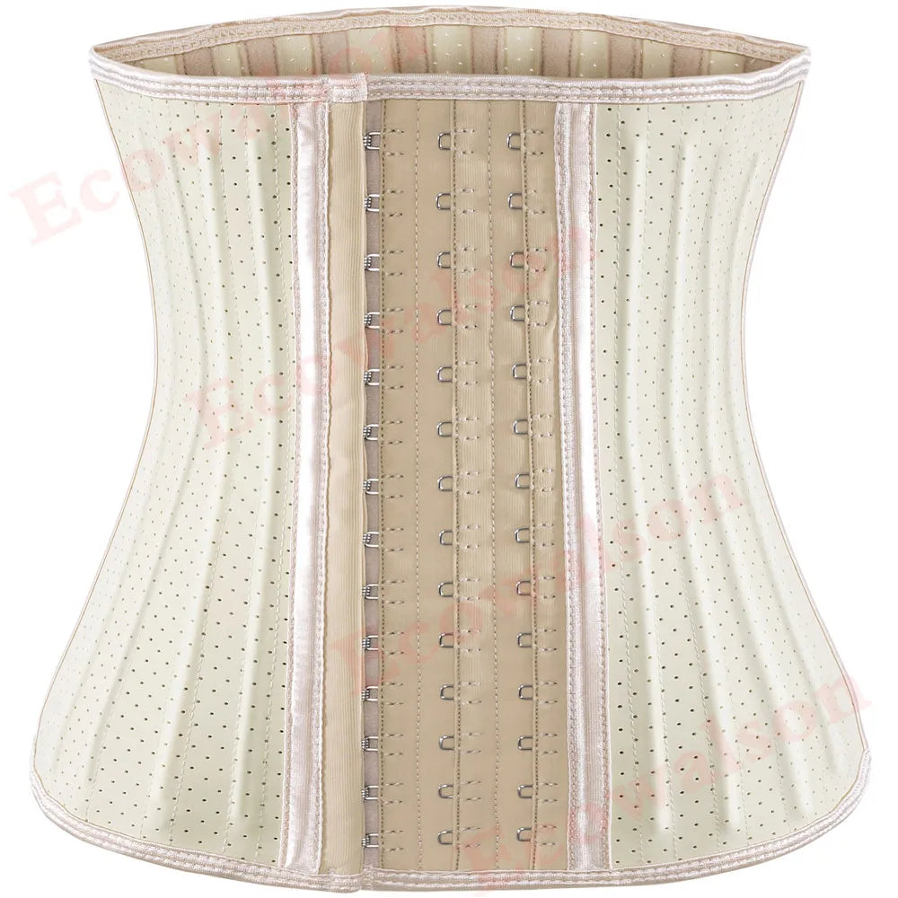 Mesh Waist Trainer Hourglass 25 Steel Bone Latex Waist Cincher 29cm