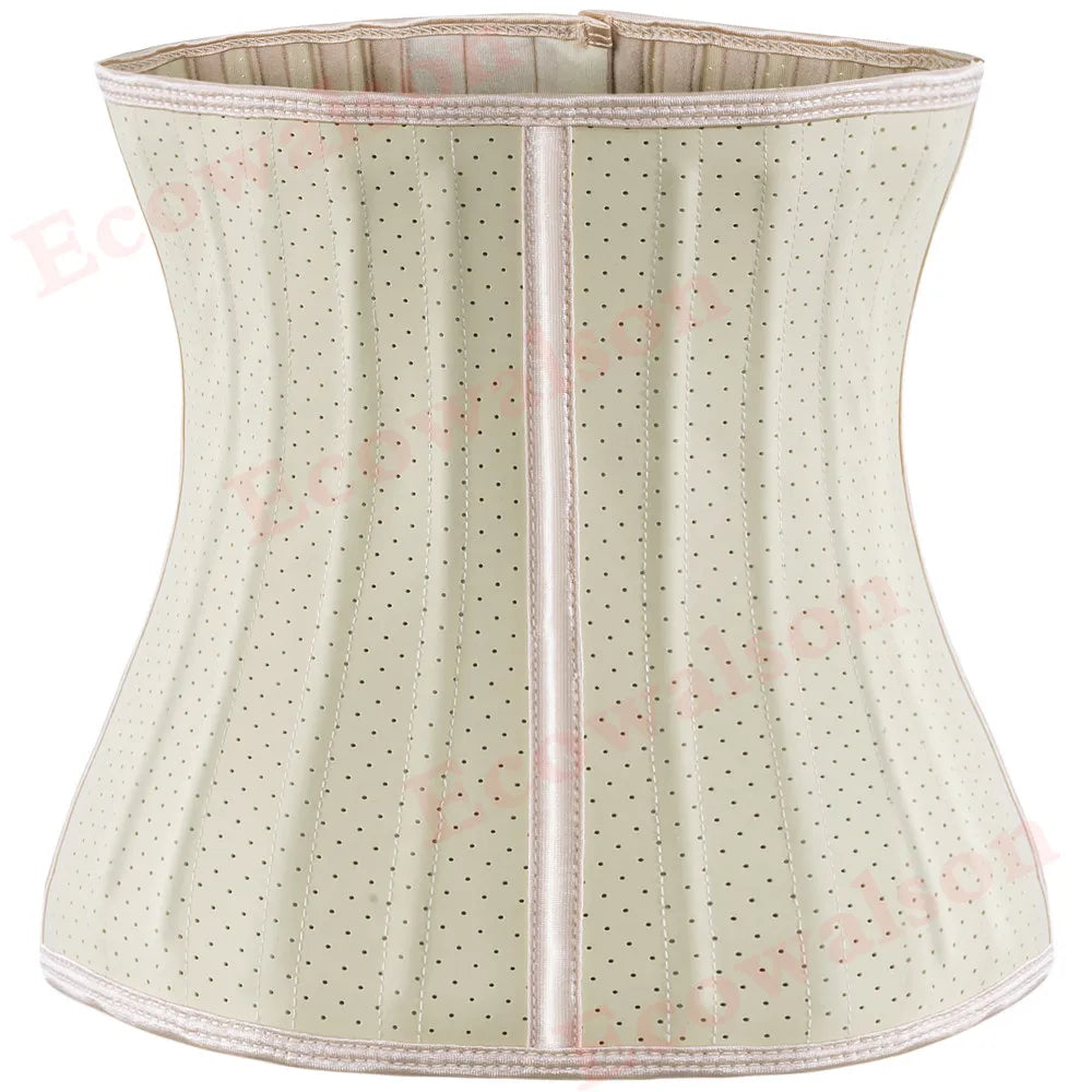 Mesh Waist Trainer Hourglass 25 Steel Bone Latex Waist Cincher 29cm