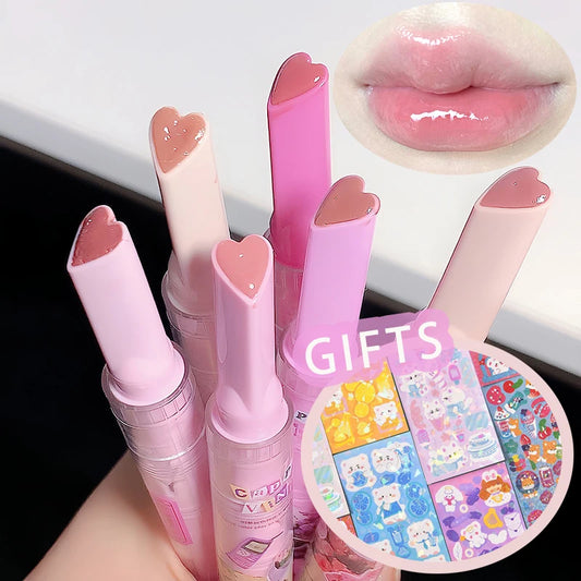 CAPPUVNI Clear Mirror Lipstick Pencil Waterproof Water Light Lip Glaze