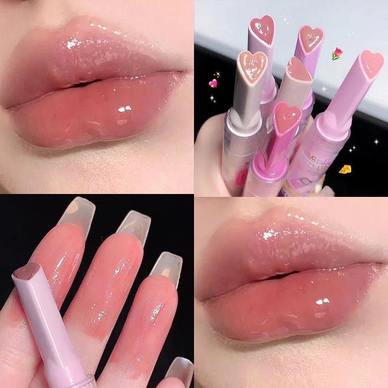 CAPPUVNI Clear Mirror Lipstick Pencil Waterproof Water Light Lip Glaze