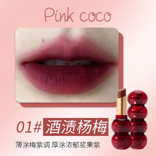 6Colors Matte Lipstick Mist Rose Long-Lasting Moisturising Nude