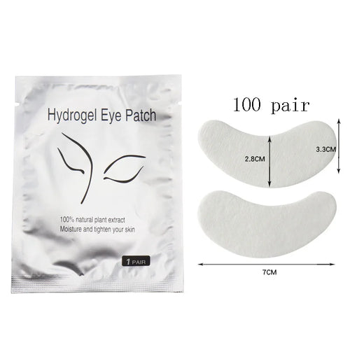 50/100/200 Pairs Eyelash Pad Gel Hydrogel Eye Patch Grafting Under Eye