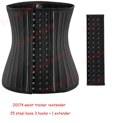 Mesh Waist Trainer Hourglass 25 Steel Bone Latex Waist Cincher 29cm