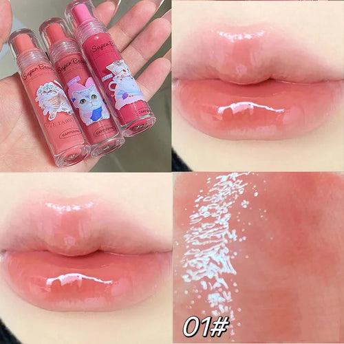 New FLORTTE Lip Gloss DuDu Lip Gloss Lip Glaze Moisturizing  Lip Glaze