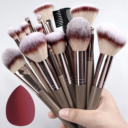 10-32PCS Makeup Brush Set Soft Fluffy Powder Foundation Contour Blush