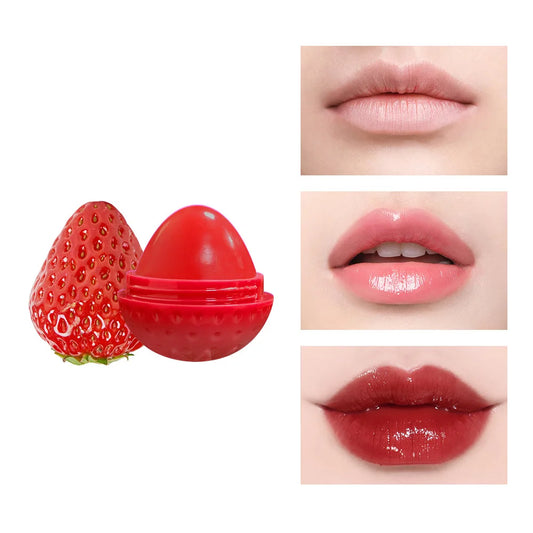 Pink Strawberry Moisturizing Lipstick Women's Cosmetics Makeup Anti