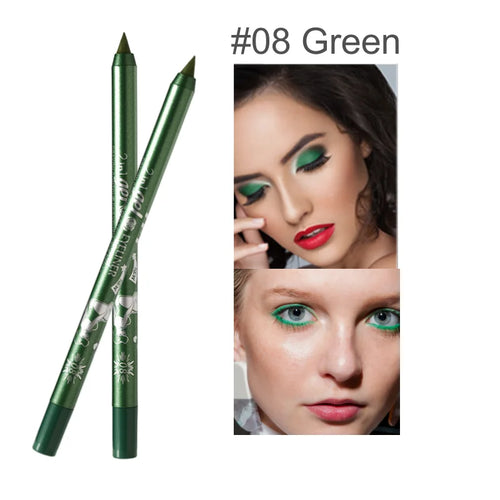 Waterproof Eyeliner Gel Pen Colourful Cosmetic Pigmented Make up