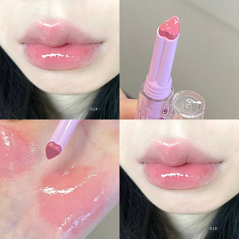 CAPPUVNI Clear Mirror Lipstick Pencil Waterproof Water Light Lip Glaze