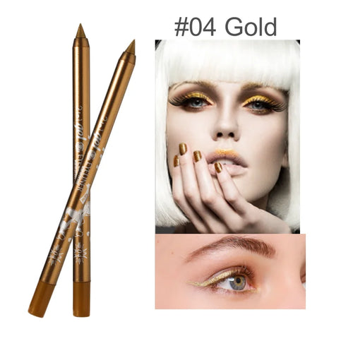 Waterproof Eyeliner Gel Pen Colourful Cosmetic Pigmented Make up