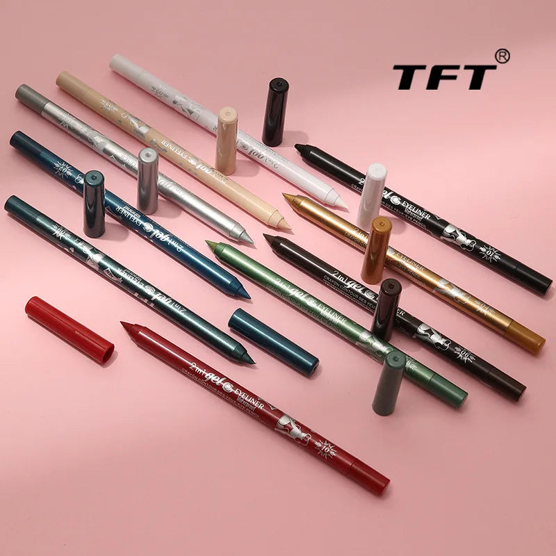 Waterproof Eyeliner Gel Pen Colourful Cosmetic Pigmented Make up