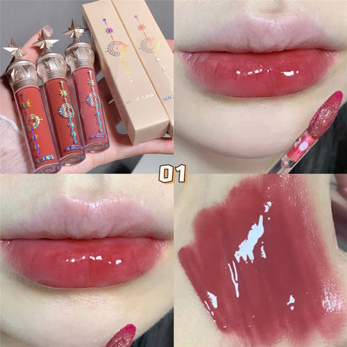 6 Colors Angel Girl Mirror Matte Liquid Lip Gloss Moisturizing Long