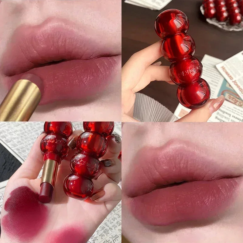 6Colors Matte Lipstick Mist Rose Long-Lasting Moisturising Nude