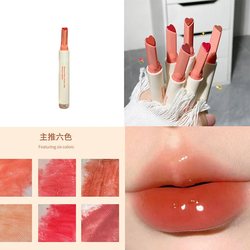 CAPPUVNI Clear Mirror Lipstick Pencil Waterproof Water Light Lip Glaze