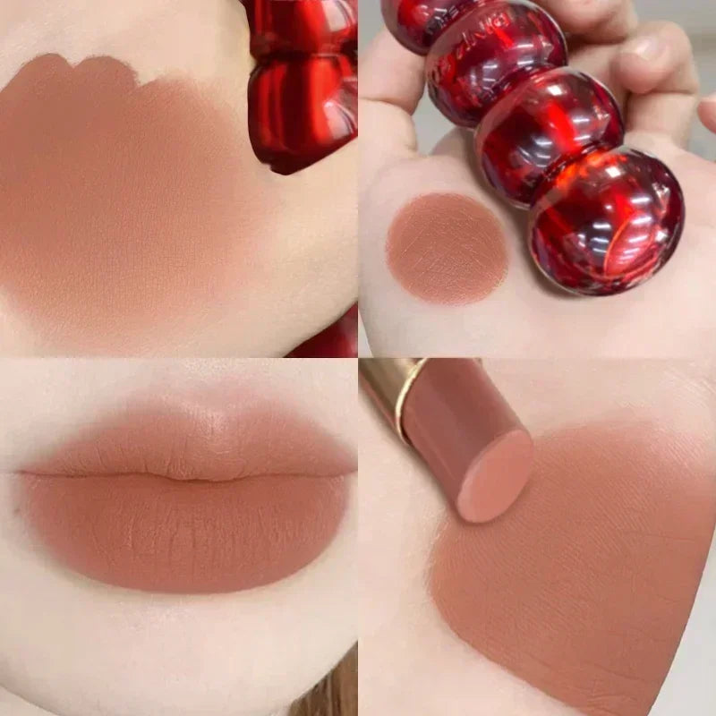 6Colors Matte Lipstick Mist Rose Long-Lasting Moisturising Nude