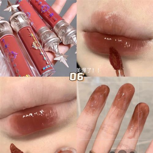 6 Colors Angel Girl Mirror Matte Liquid Lip Gloss Moisturizing Long