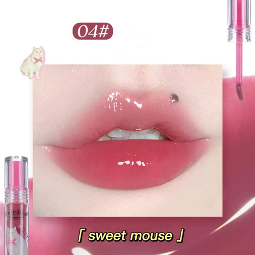 New FLORTTE Lip Gloss DuDu Lip Gloss Lip Glaze Moisturizing  Lip Glaze