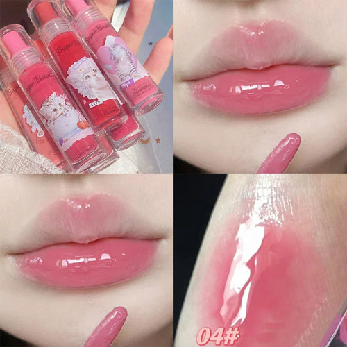 New FLORTTE Lip Gloss DuDu Lip Gloss Lip Glaze Moisturizing  Lip Glaze