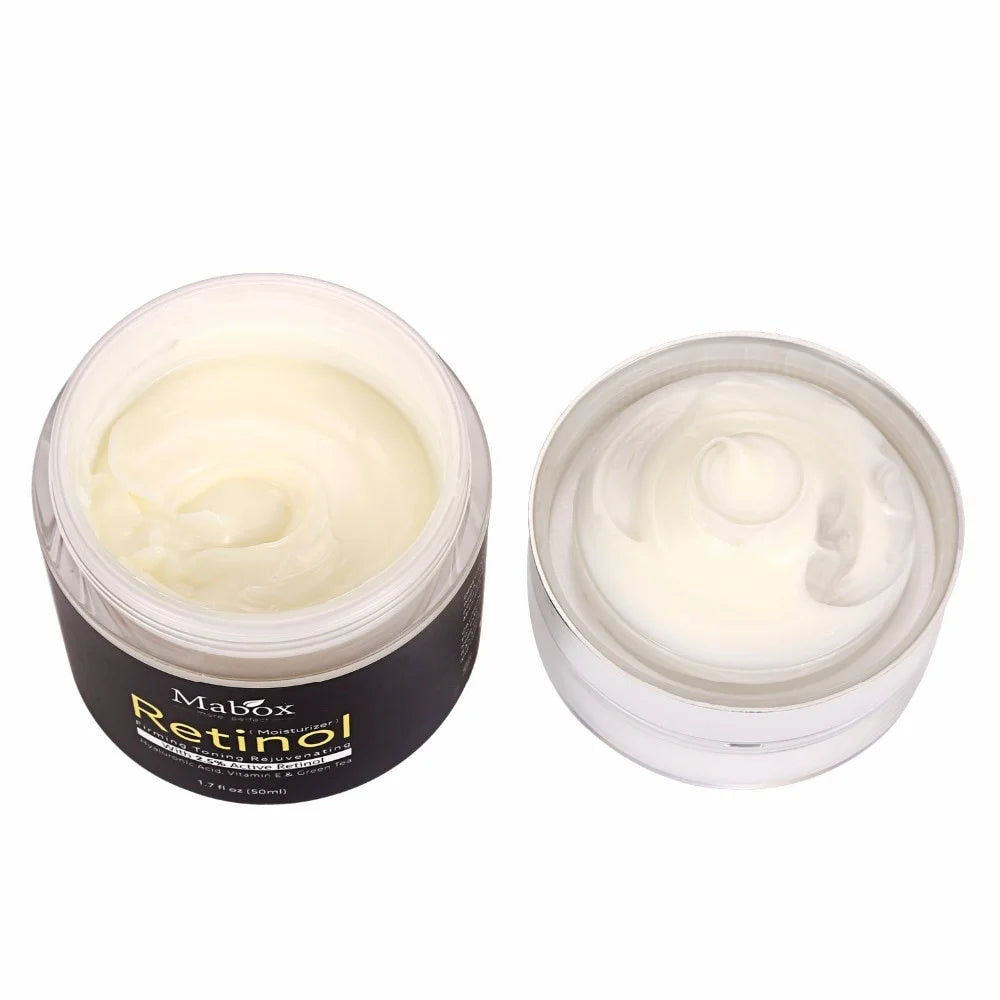 50ml Retinol 2.5% Moisturizer Face Cream Hyaluronic Acid Anti Aging