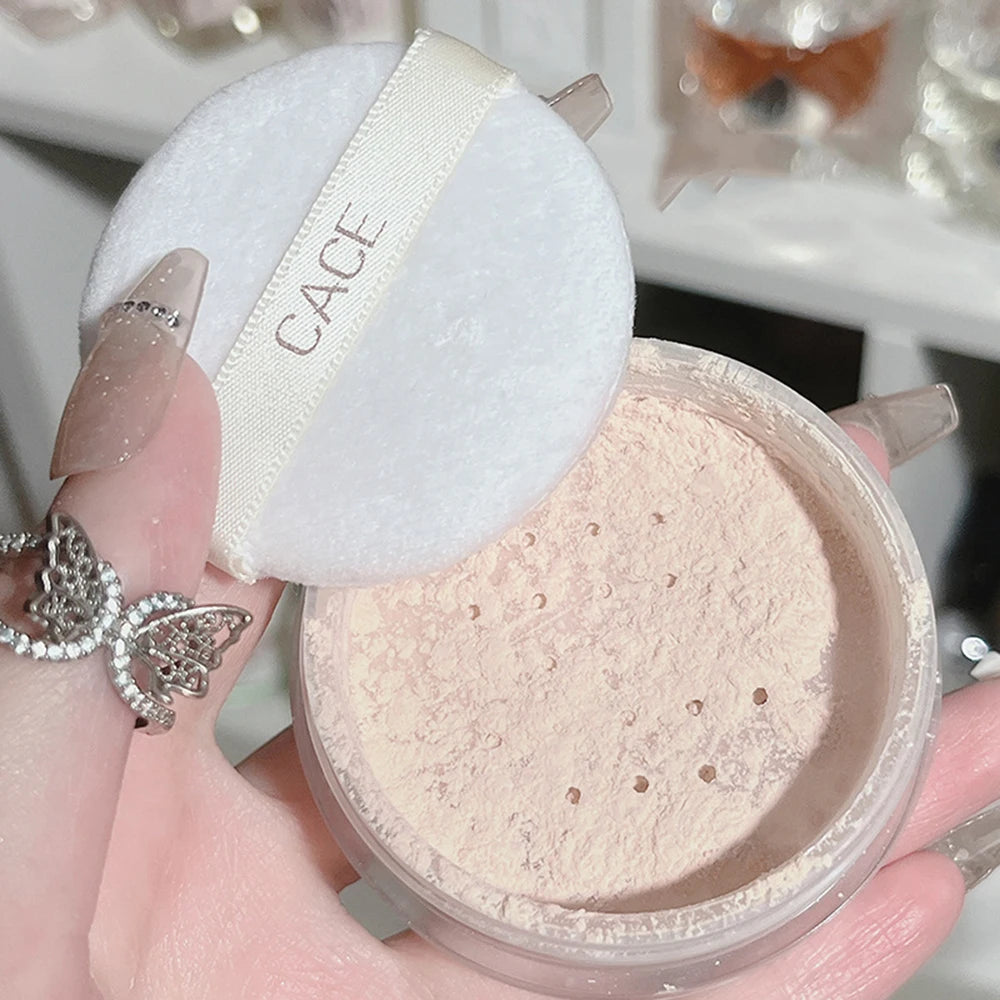 Oil Control Loose Powder Smooth Light Transparent Face Finishing