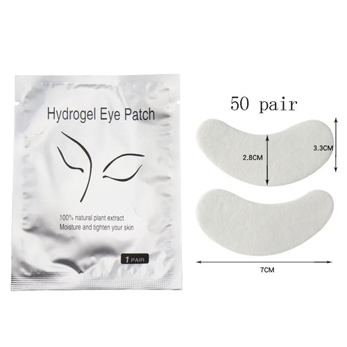 50/100/200 Pairs Eyelash Pad Gel Hydrogel Eye Patch Grafting Under Eye