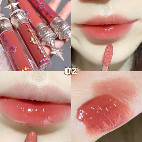 6 Colors Angel Girl Mirror Matte Liquid Lip Gloss Moisturizing Long