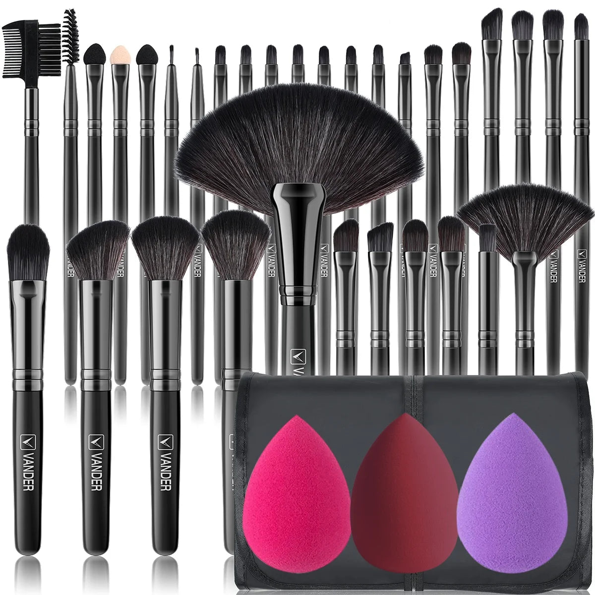 10-32PCS Makeup Brush Set Soft Fluffy Powder Foundation Contour Blush