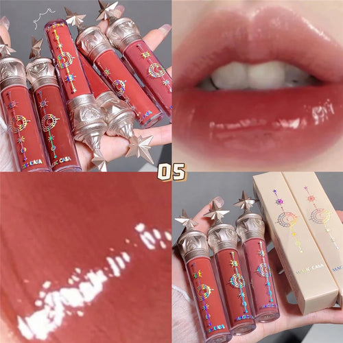 6 Colors Angel Girl Mirror Matte Liquid Lip Gloss Moisturizing Long