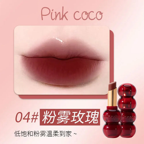 6Colors Matte Lipstick Mist Rose Long-Lasting Moisturising Nude